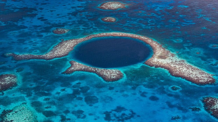 The Big Blue Hole of Belize