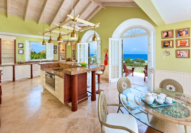 Barbados villa living room