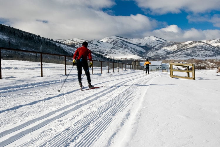 People skiing in Park City - the best places to visit in April