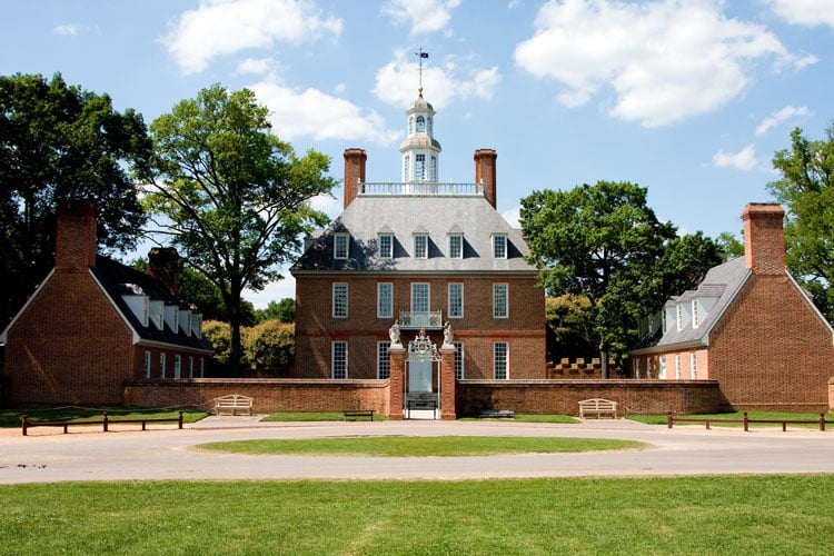 Historic home in Colonial Williamsburg - the best places to visit in May