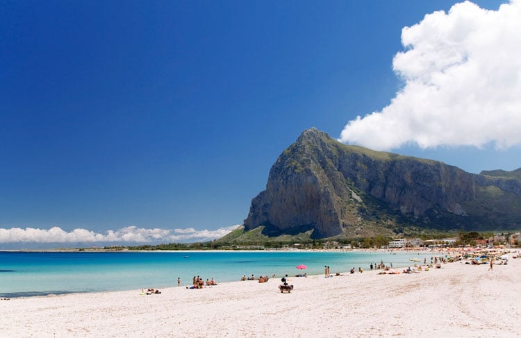 The best places to visit in November - white sand beach in Sicily
