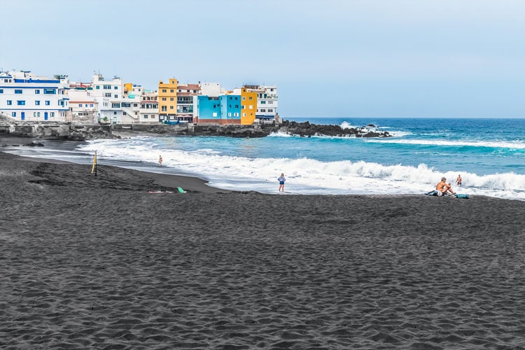 The best places to visit in November - black sand beach in Tenerife